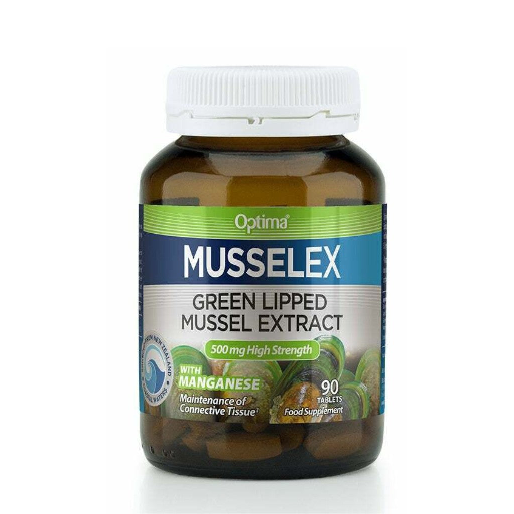 Optima Musselex, High StrengthGreen Lipped Mussel Extract, 90 tablets